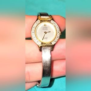 Anne Klein two-toned watch with diamond face